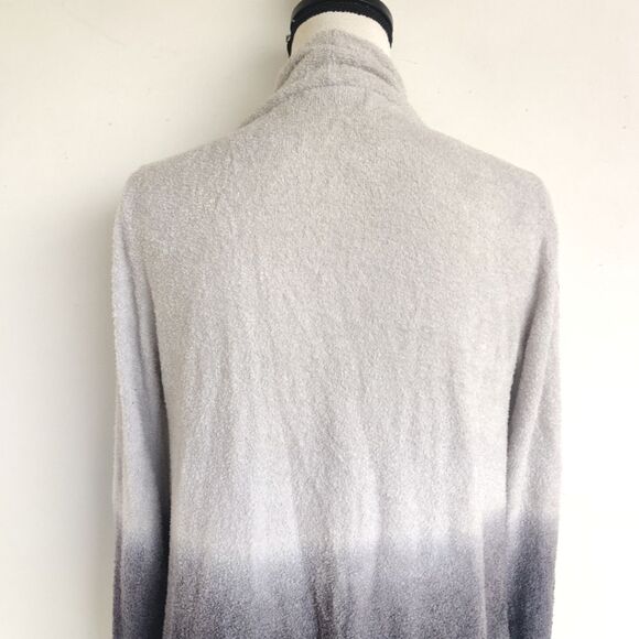 Barefoot Dreams CozyChic Lite Ombré Cardigan Sweater Size Small Gray Blue - Picture 6 of 9